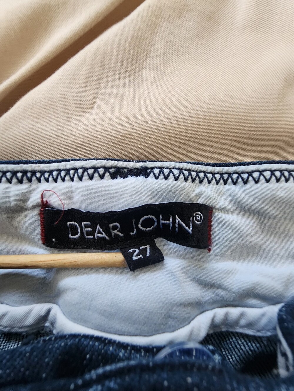 Dear John Dark Blue Cuffed Slashed Pockets Women's Denim Shorts Size 27 - Picture 5 of 11